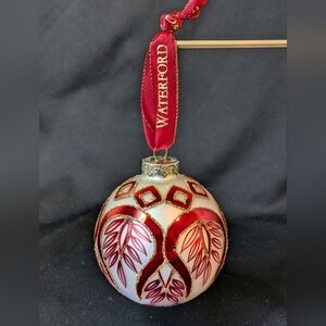 Waterford Heirlooms Christmas Glass Ornament Ball